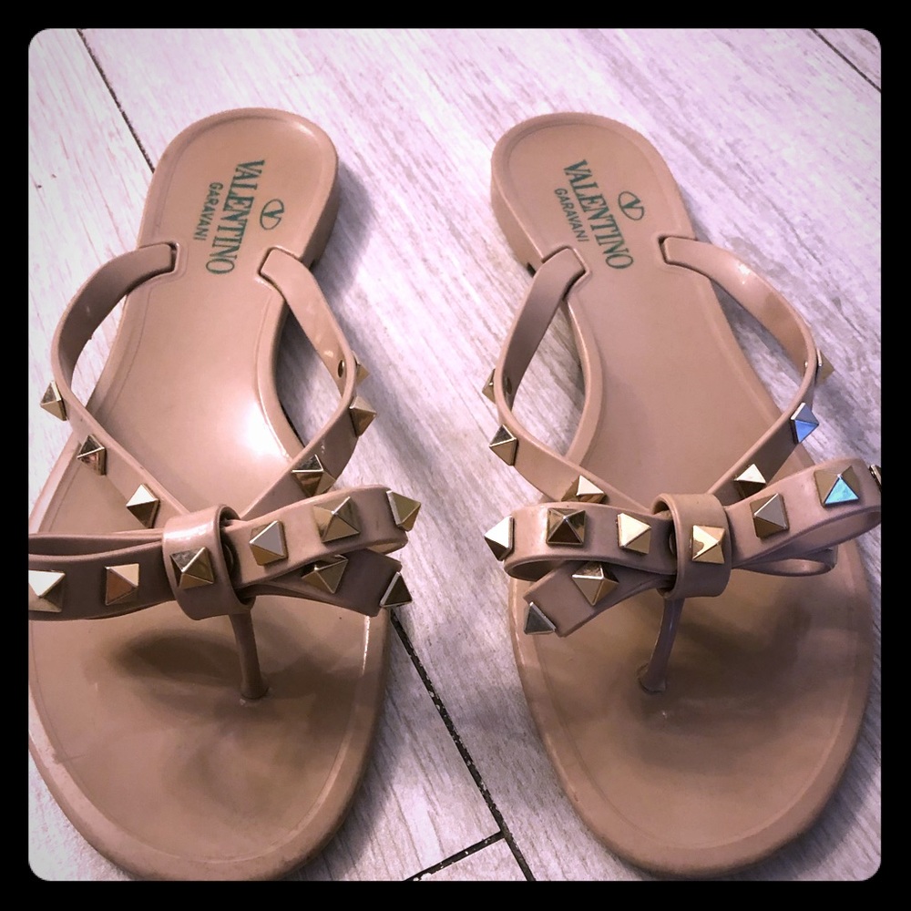 Nude Valentino Jelly Sandals